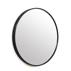 Viva AURA DELTA fürdőszoba tükör - hókuszpókusz kapcsoló - FEKETE - LED - KEREK- átmérő 60 cm