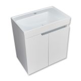 PIRAMIDA EURIDIKA 60LH fali függesztett fürdőszobabútor - öntött műmárvány mosdóval -60 x 60 x 38 cm - 8360LHXX - Image 4