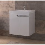 PIRAMIDA EURIDIKA 60LH fali függesztett fürdőszobabútor - öntött műmárvány mosdóval -60 x 60 x 38 cm - 8360LHXX - Image 6
