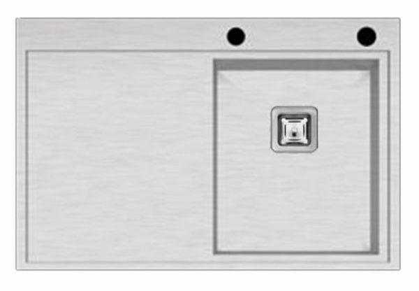 AS 3326RS HAND MADE inox mosogató jobbos SZIFONNAL