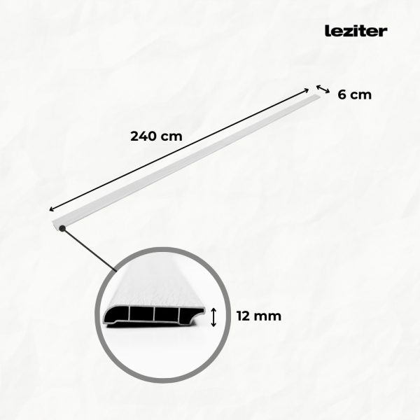 Vinyl SPC padlószegély Atakama tölgy 2400x60x12 mm - Image 3