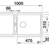 BLANCO ADIRA XL 6S fekete tart., exc. - Image 3