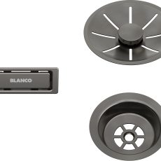 Blanco InFino szett satin dark steel 1 medencés gránit mosogatóhoz – 206900