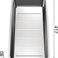 Blanco rozsdamentes csepegtető és gyűjtő kosár Andano rozsdamentes mosogatóhoz - 227692