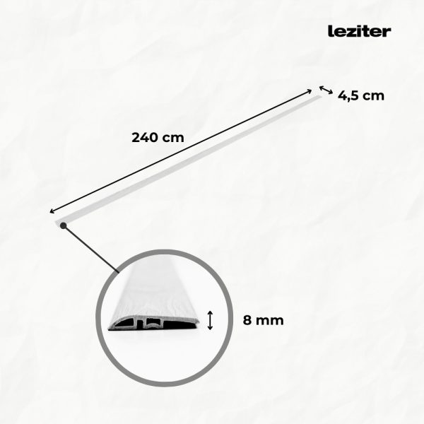 Vinyl SPC padló szintkiegyenlítő Campo tölgy 2400x45x8 mm - Image 3