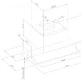 Ciarko Design MINIMAL 7 55 cm fekete beépíthető páraelszívó - Image 4