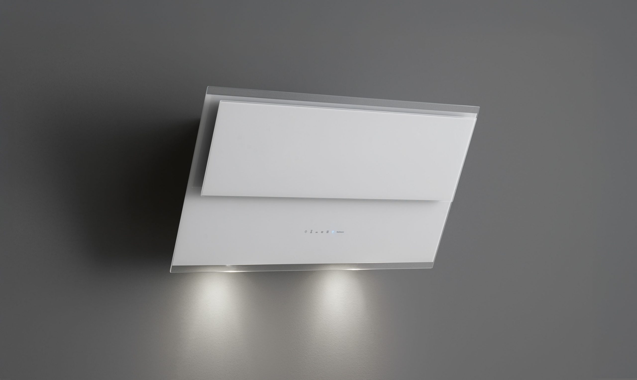 Falmec VERSO 55 cm fali páraelszívó, fehér üveg