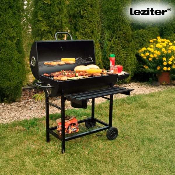 Faszenes kerti BBQ hengeres grillsütő - Image 2