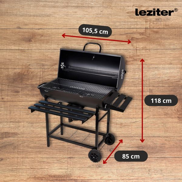 Faszenes kerti BBQ hengeres grillsütő - Image 3