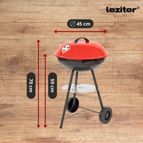 Faszenes kerti gömb grillsütő kerekes - Image 3