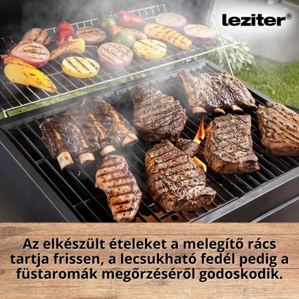 Multifunkciós faszenes kerti grillsütő - Image 5