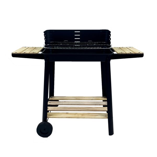 Téglalap alakú görgős faszenes grill - Image 7
