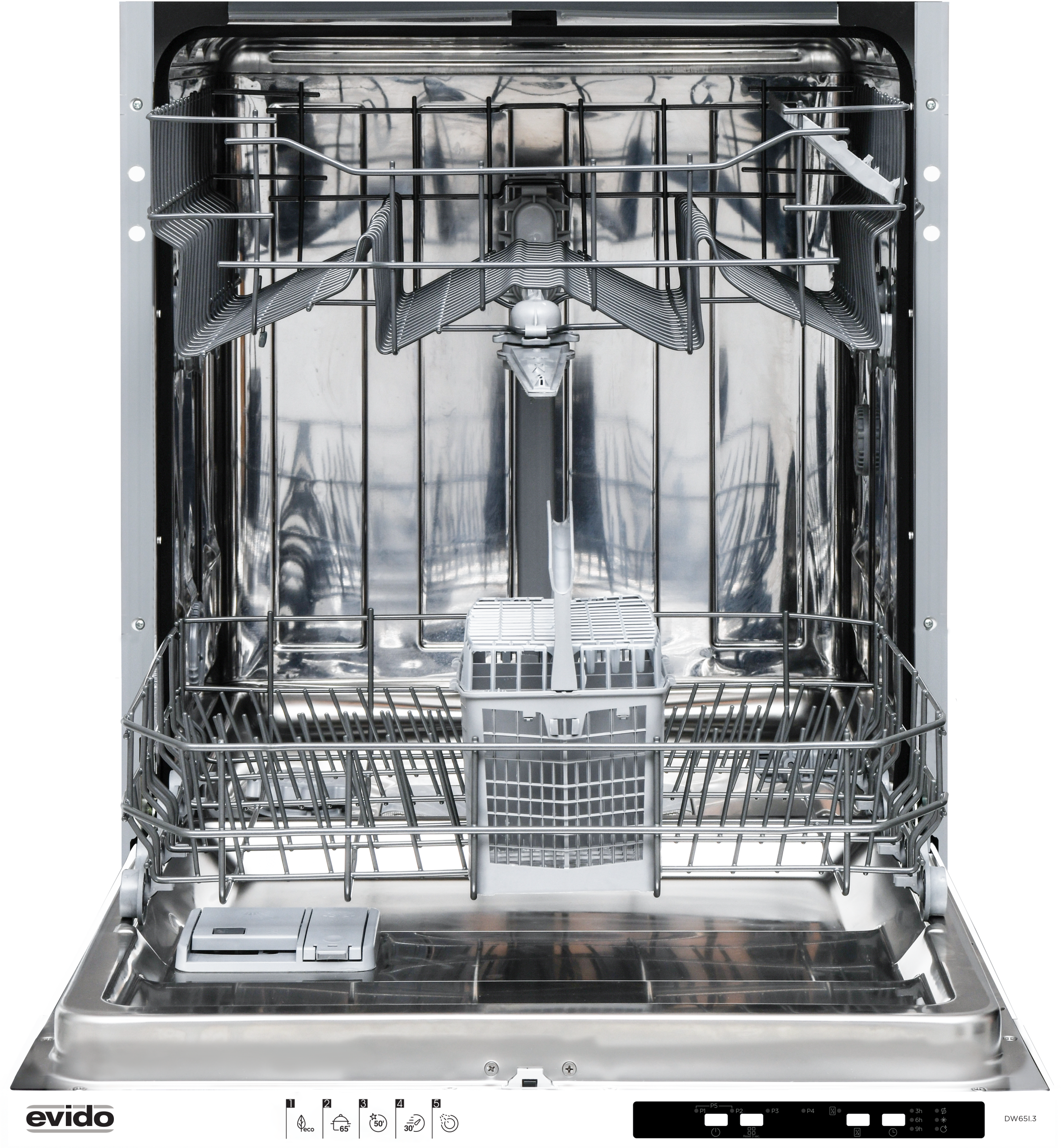 Evido AQUALIFE 60i teljesen integráltmosogatógép 60 cm E energiaosztály - DW65I-3