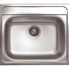 Evido AQUA 105291 egymedencés rozsdamentes mosogató 570 x 490 x 165 mm