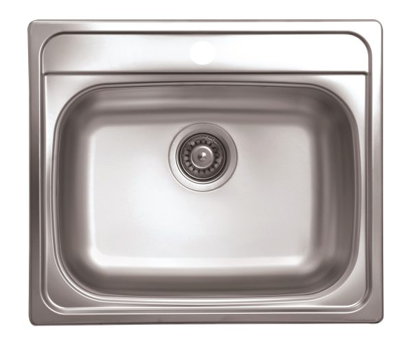 Evido AQUA 105291 egymedencés rozsdamentes mosogató 570 x 490 x 165 mm