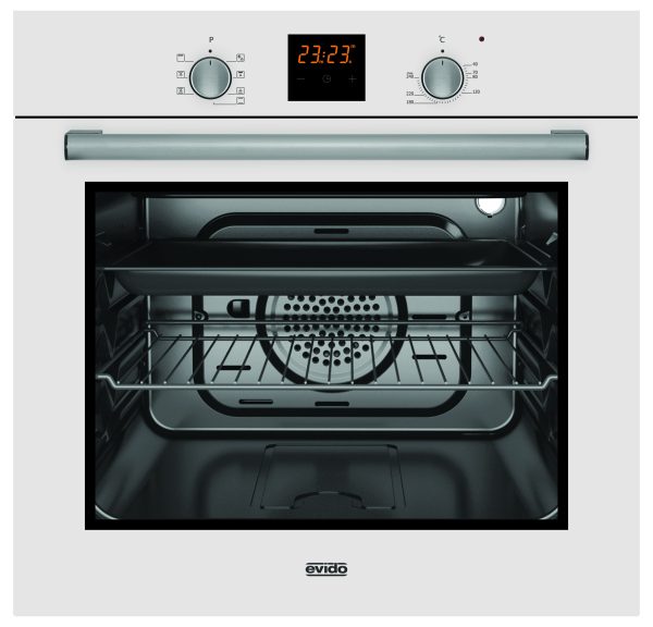 Evido COMFORT 60W multifunkciós sütő fehér üveggel - BOC6DW-2