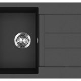Evido Cubo 45S csepptálcás gránit mosogató 780 x 500 x 200 mm antracit - 105530