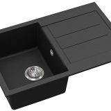 Evido Cubo 45S csepptálcás gránit mosogató 780 x 500 x 200 mm antracit - 105530 - Image 2