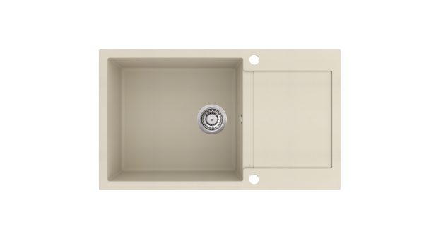 Evido Cubo XL 6S compact csepptálcás gránit mosogató 860 x 500 x 220 mm bézs - 105537