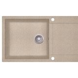 Evido Cubo XL 6S compact csepptálcás gránit mosogató 860 x 500 x 220 mm homok - 105538
