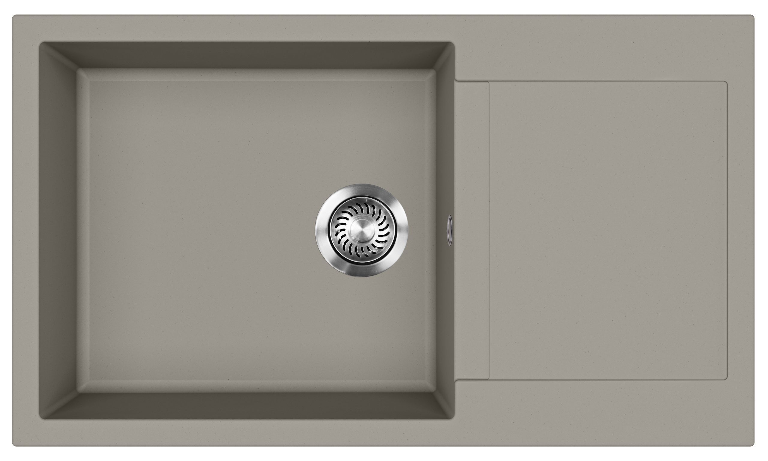 EVIDO Cubo XL 6S compact gránit mosogató, 860 x 500 mm, platina - 442060