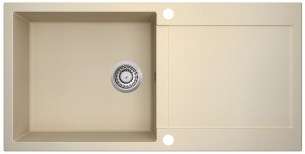 Evido Cubo XL 6S csepptálcás gránit mosogató 1000 x 500 x 200 mm bézs - 105534