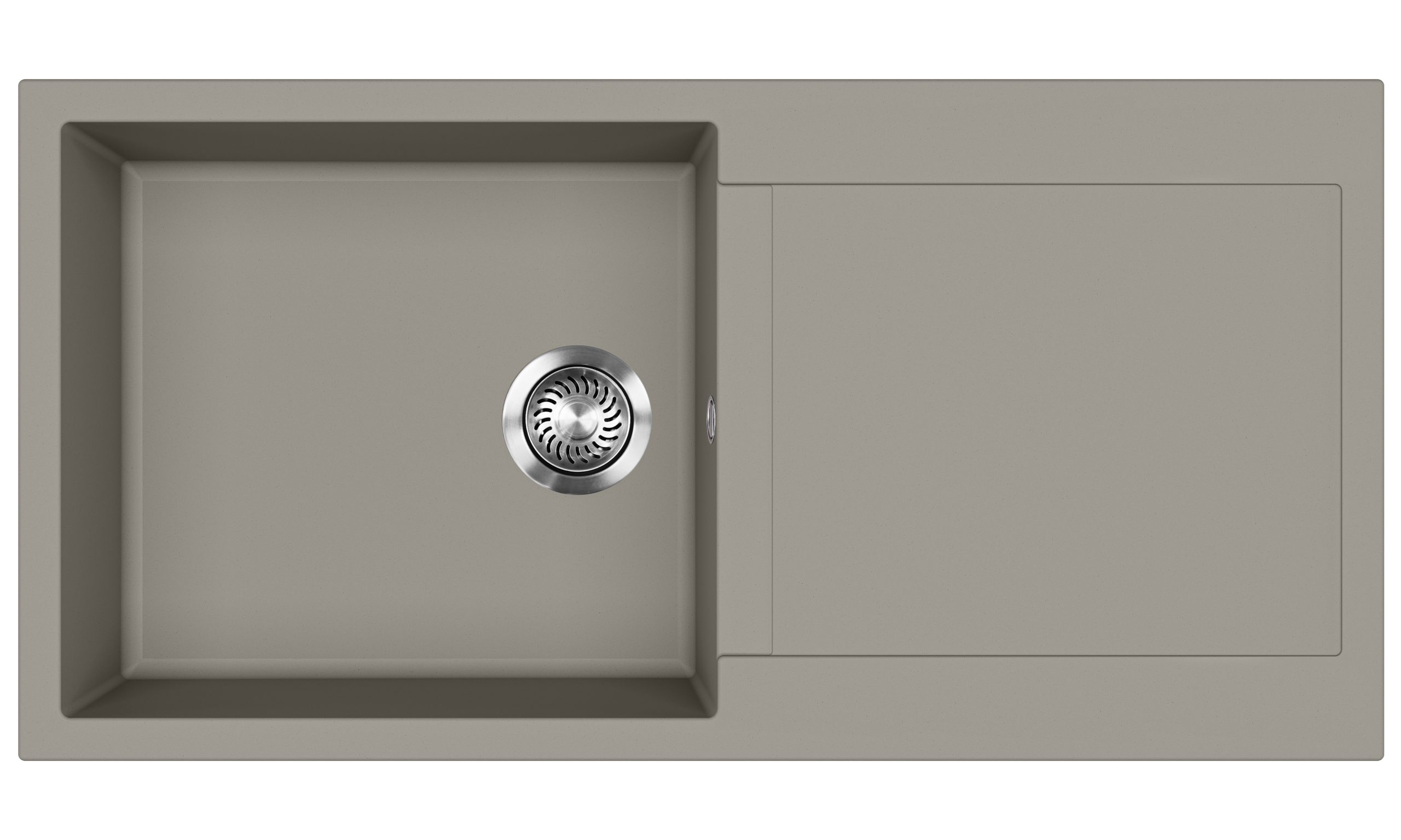 EVIDO Cubo XL 6S gránit mosogató, 1000 x 500 mm, platina színben - 442059