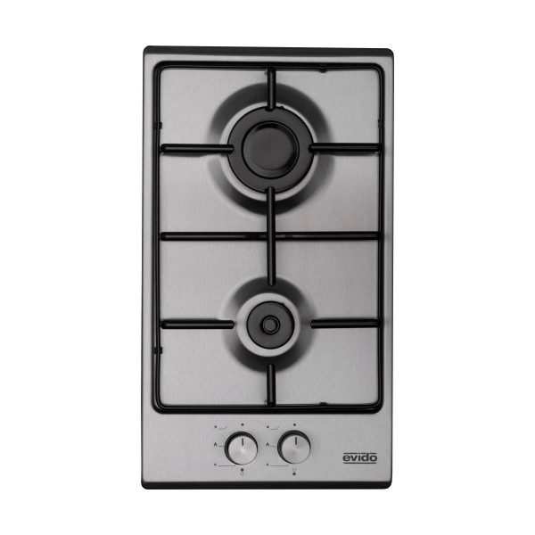 Evido DOMINO-G 32X gáz főzőlap 30cm inox - HGD32X-1 - Image 2