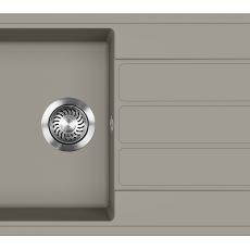 EVIDO Easy 45S gránit mosogató, 760 x 440 mm, platina színben - 442068