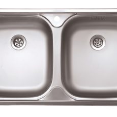 Evido FLEX DUO kétmedencés rozsdamentes mosogató 780 x 435 x 140 mm - 105585