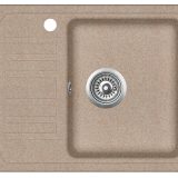 Evido Home 45S compact csepptálcás gránit mosogató 575 x 460 x 190 mm avena - 105731