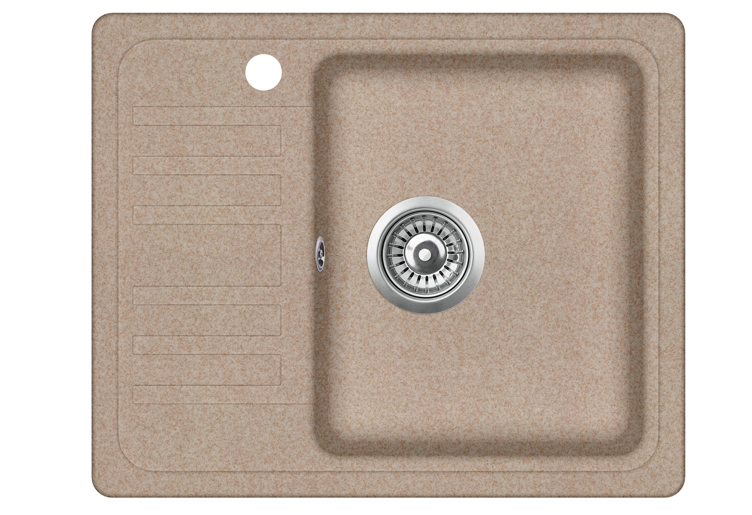 Evido Home 45S compact csepptálcás gránit mosogató 575 x 460 x 190 mm avena - 105731