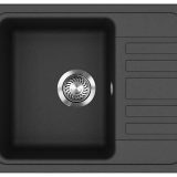 Evido Home 45S compact csepptálcás gránit mosogató 575 x 460 x 190 mm antracit - 105551