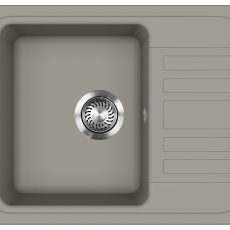 EVIDO Home 45S compact gránit mosogató 575x460 mm platina színben - 442066
