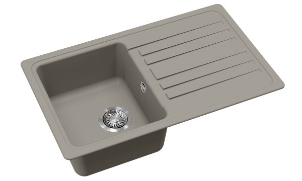 EVIDO Home 45S gránit mosogató, 765 x 460mm, platina színben - 442065 - Image 2