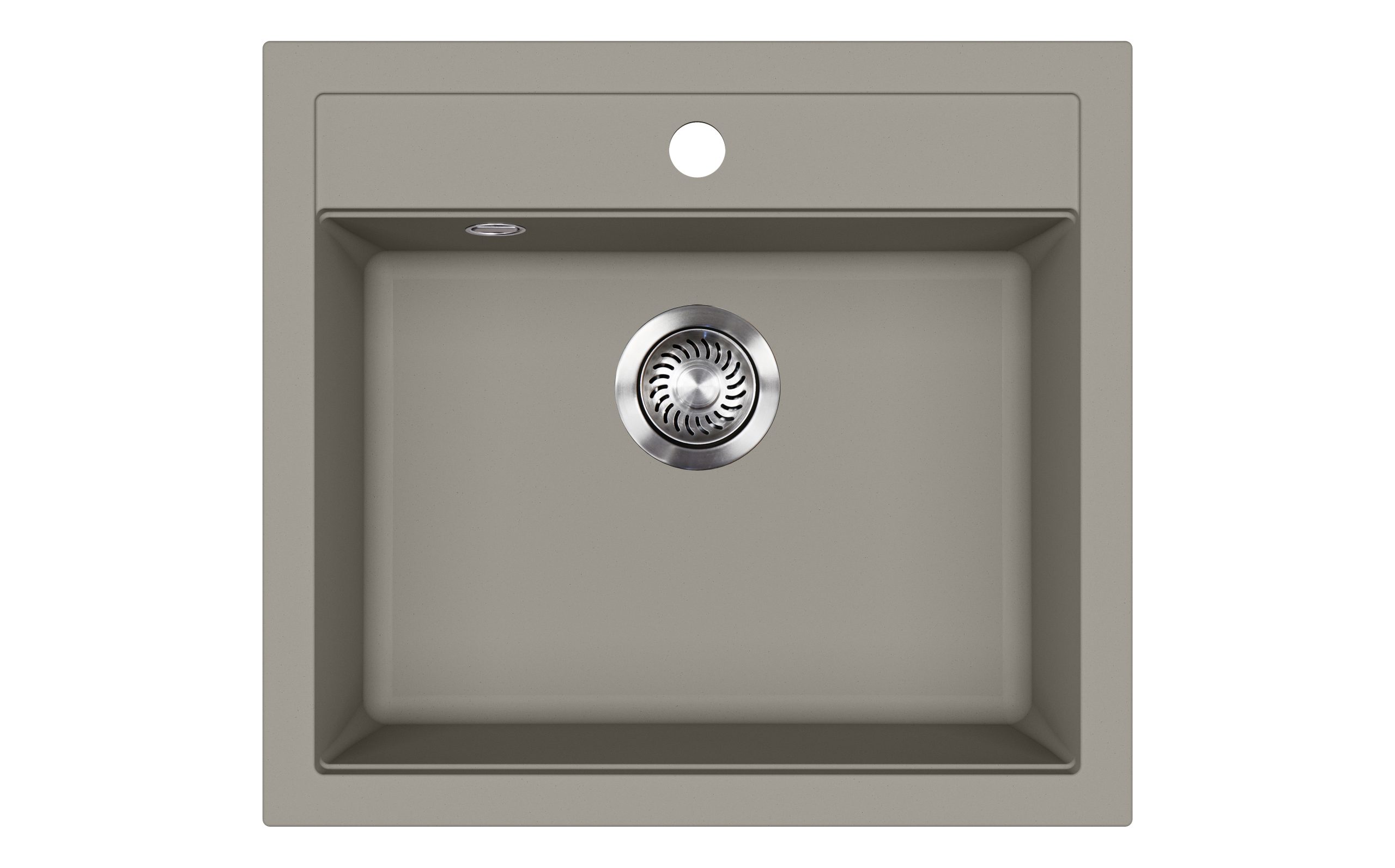 EVIDO Quadro 6 gránit mosogató, 562 x 510 mm, platina színben - 442063