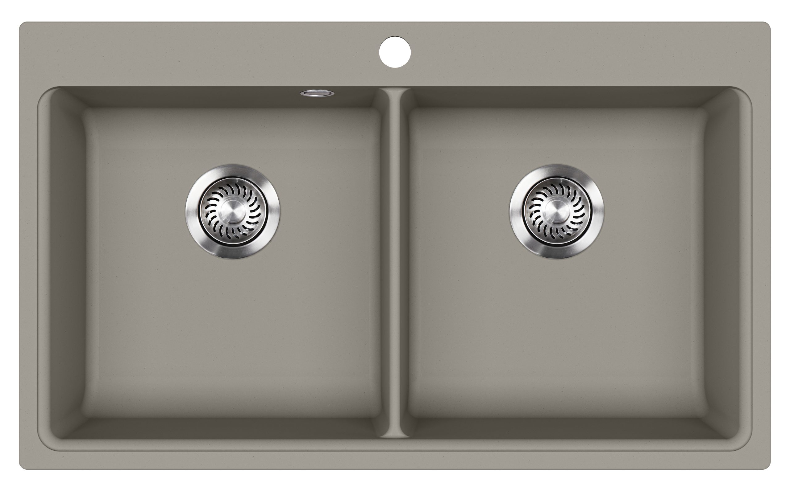 EVIDO Quadro 9 gránit mosogató, 860 x 510 mm, platina színben - 442064