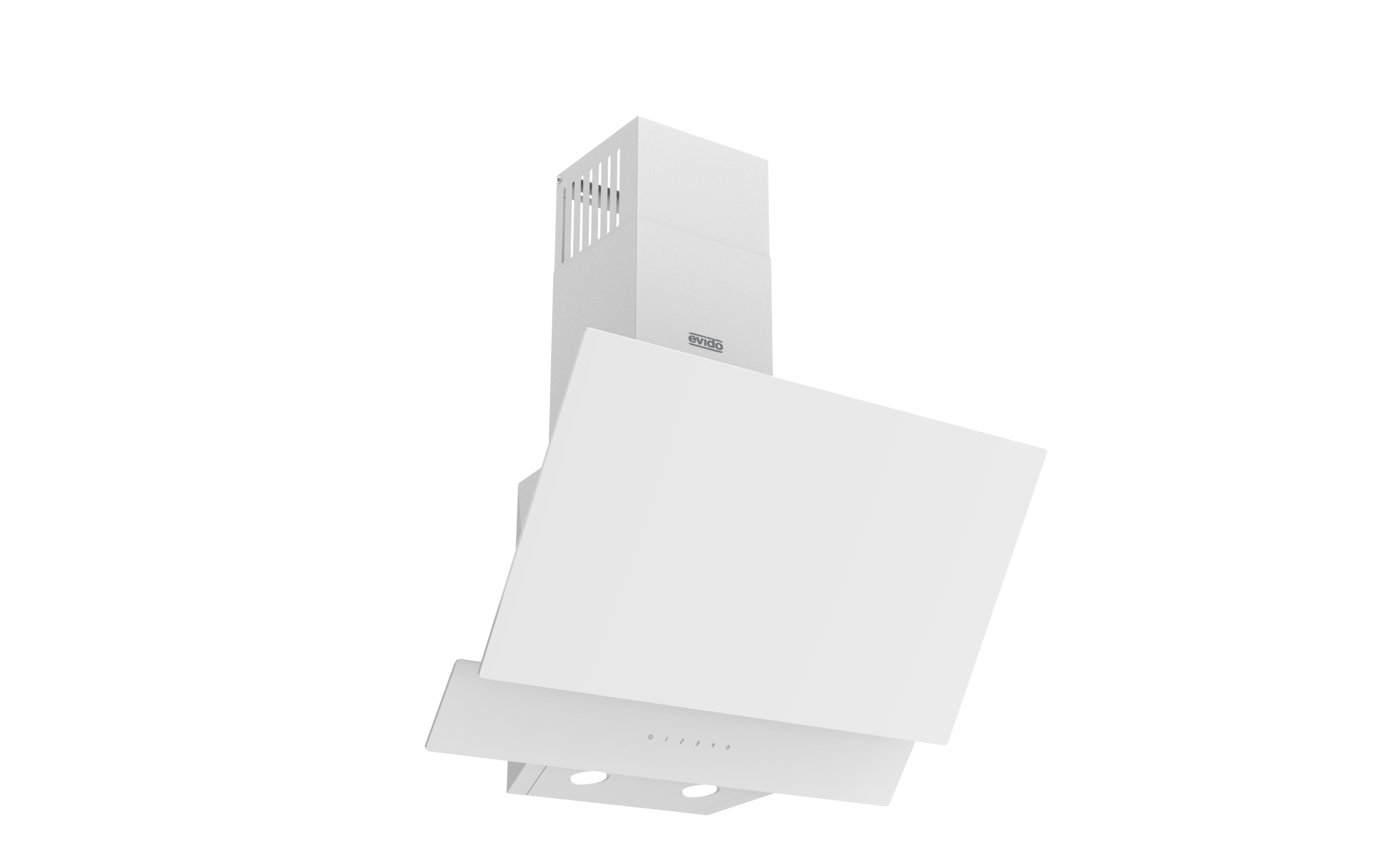 EVIDO SKY PRO 60W design páraelszívó, 60 cm, érintőszenzoros vezérlés, fehér üveg - CHY6TW-1