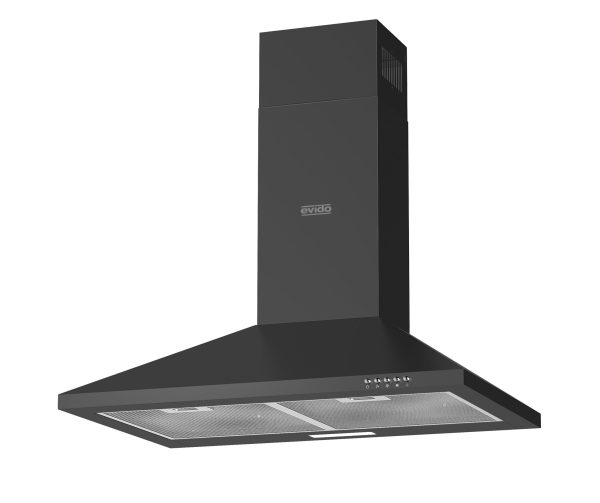 Evido TRICOL 60B fali kürtős páraelszívó 60 cm fekete - CHW6BB-1