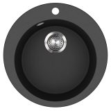 Evido Tondo kerek gránit mosogató Ø505 x 190 mm antracit - 105560
