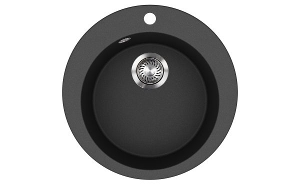 Evido Tondo kerek gránit mosogató Ø505 x 190 mm antracit - 105560