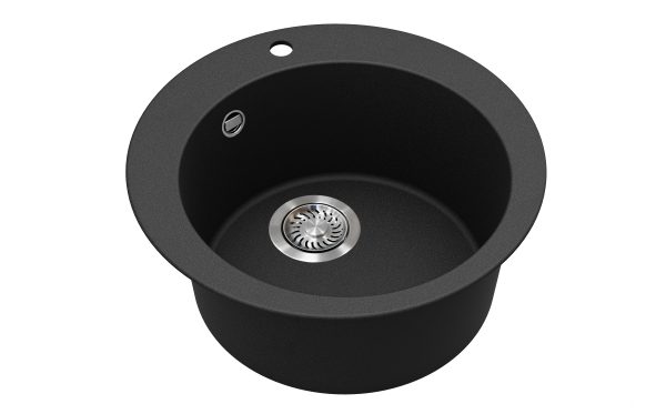 Evido Tondo kerek gránit mosogató Ø505 x 190 mm antracit - 105560 - Image 4