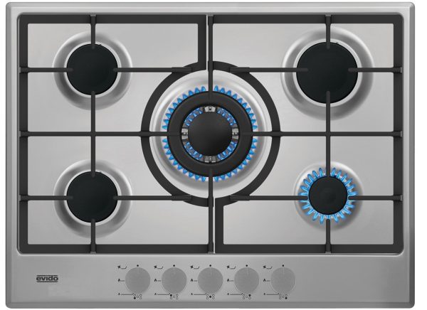 Evido VALEO 70X gázfőzőlap WOK égővel 70 cm inox - HGX7WX-1 - Image 3
