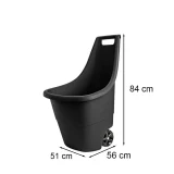 Keter Easy go breeze műanyag kerti talicska 50 l fekete - 230444 - Image 2
