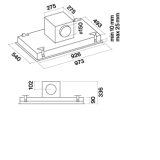Falmec NUVOLA 90 cm mennyezeti páraelszívó, fehér (motor nélkül) - Image 5