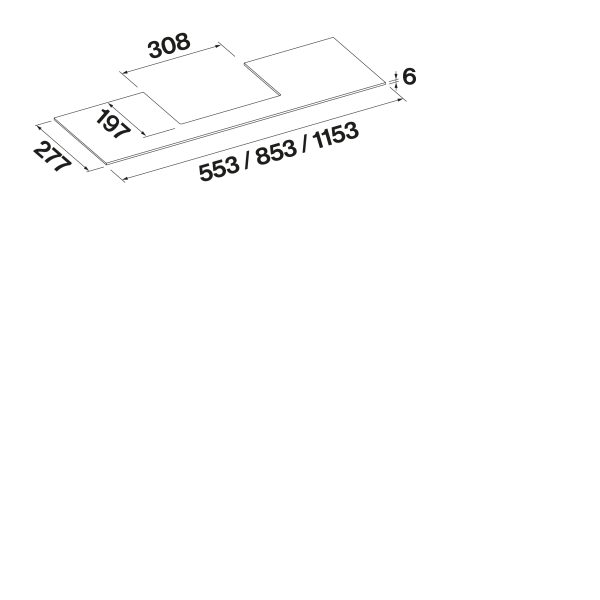 Falmec VIRGOLA NO-DROP TOUCH 60 cm beépíthető páraelszívó, fekete - Image 7