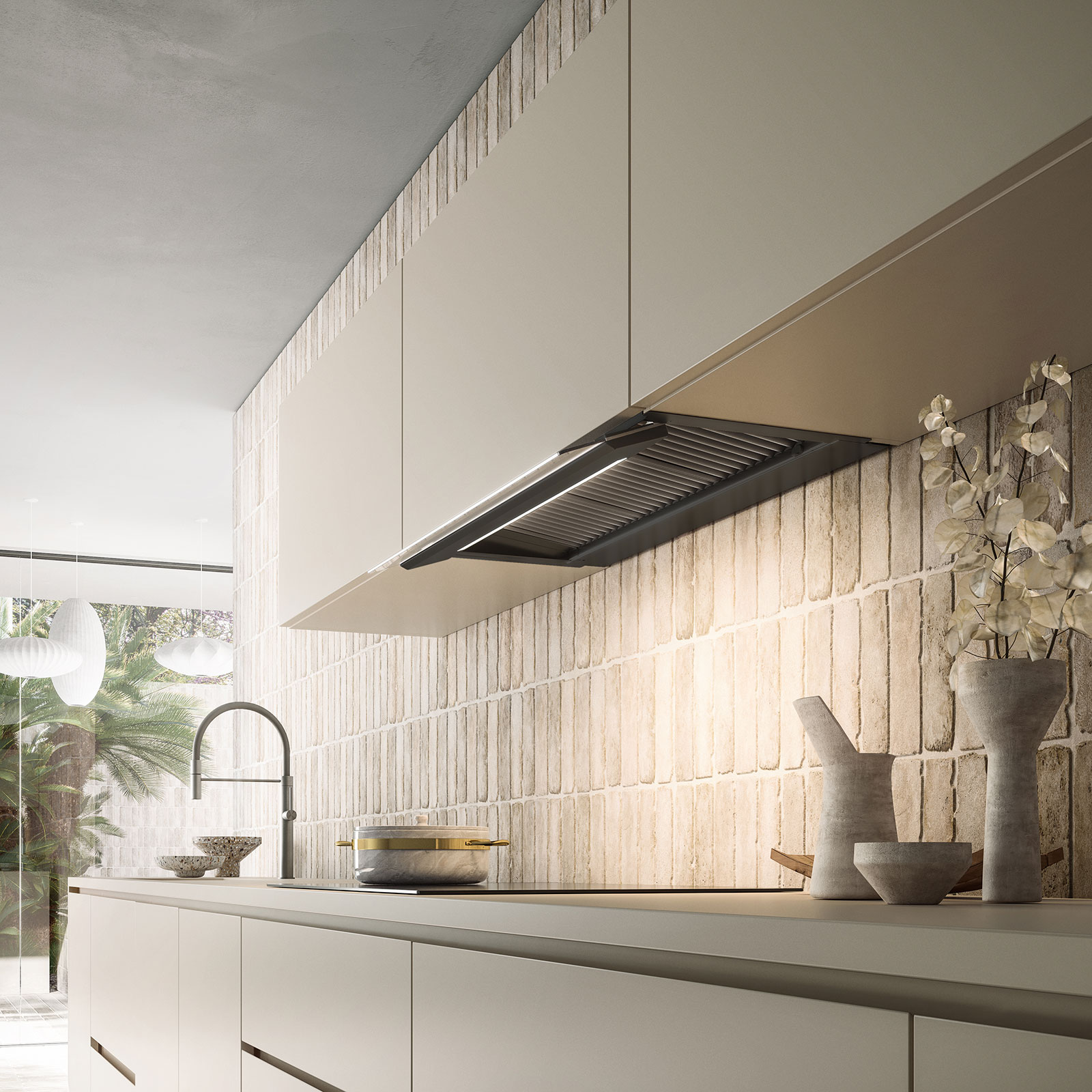 Falmec VIRGOLA NO-DROP TOUCH 90 cm beépíthető páraelszívó, fekete - Image 2