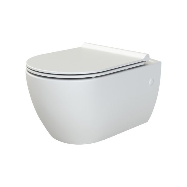 CeraStyle CITY fali WC - MATT FEHÉR- BEÉPÍTETT bidé funkcióval -rimless -perem nélküli- mély öblítés - Image 2