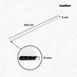 Vinyl SPC padlószegély Kruger tölgy 2400x60x12 mm - Image 3