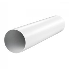 Kör légcsatorna, műanyag, fehér, átmérő 150 mm, hossz: 0,5 m